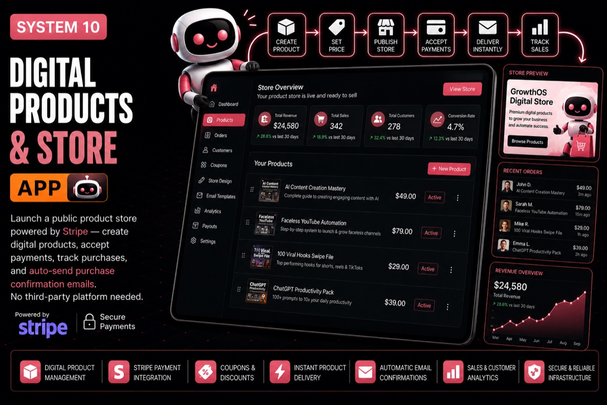Digital Products & Store